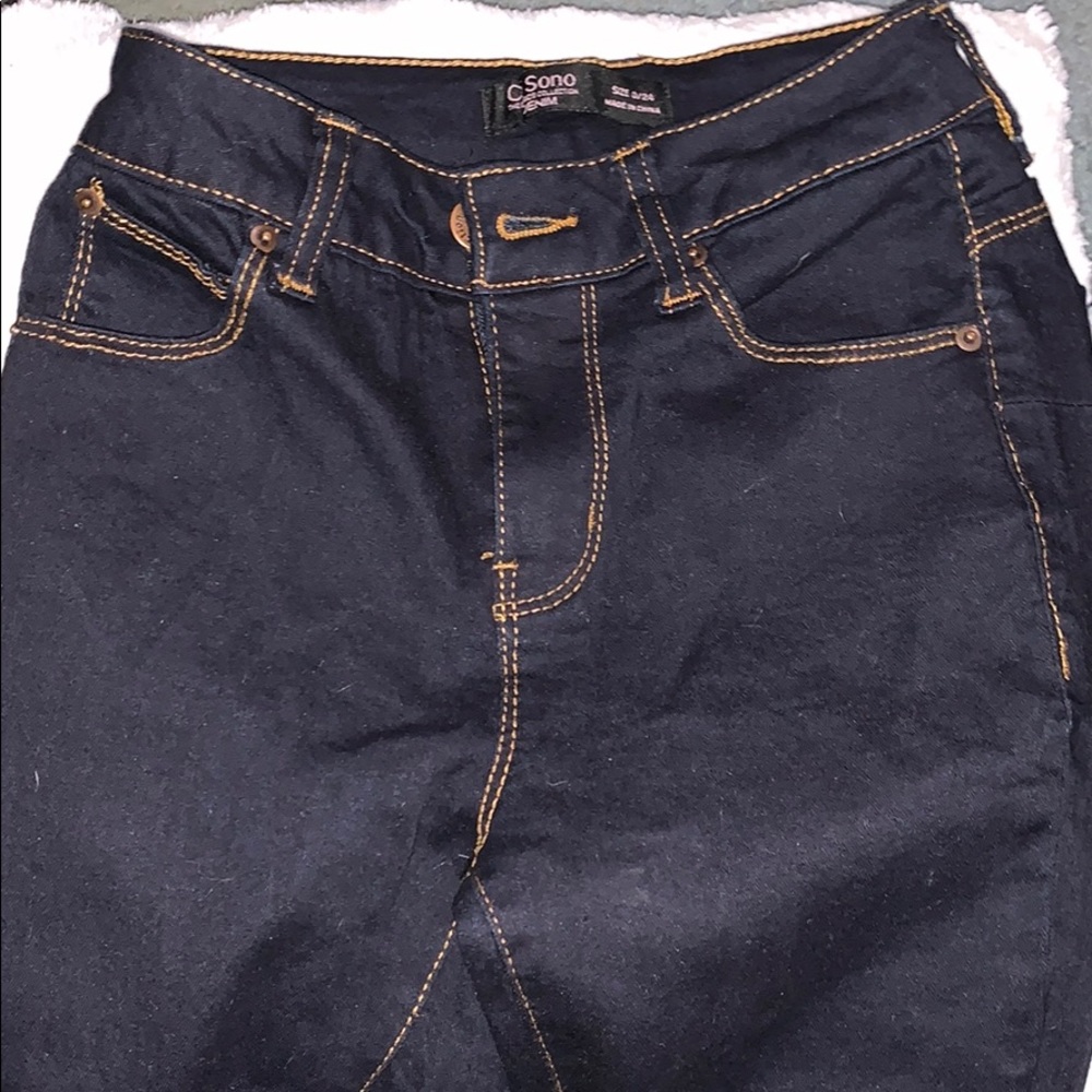 Blue denim skinny jeans size 0 new
